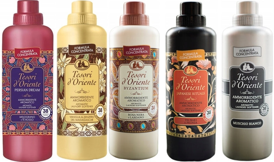 Tesori d'Oriente Set of 5x Italian fabric softener 760 ml - PVBJM