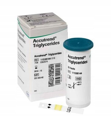 Test Accutrend Cholesterol - 25 strips.