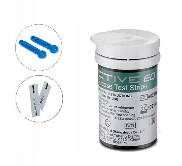 Test Diabetes Strips 50 Pieces EXactive EQ