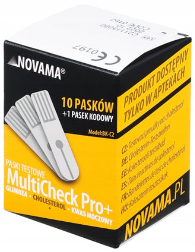 Test strips cholesterol Novama MultiCheck Pro+ 10 pcs.