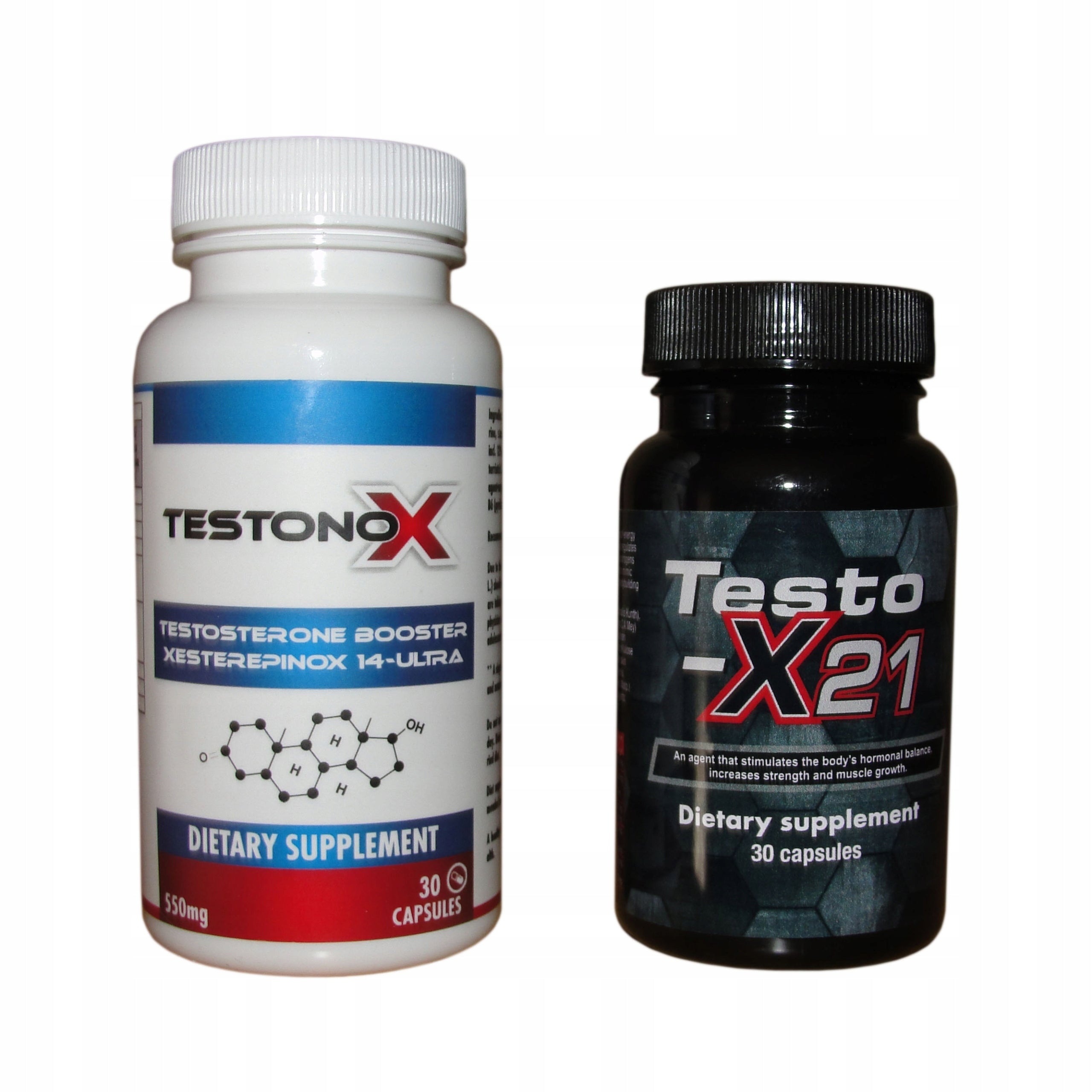 Testo-x21 + Testonox Mass Strength Testosterone building muscle mass