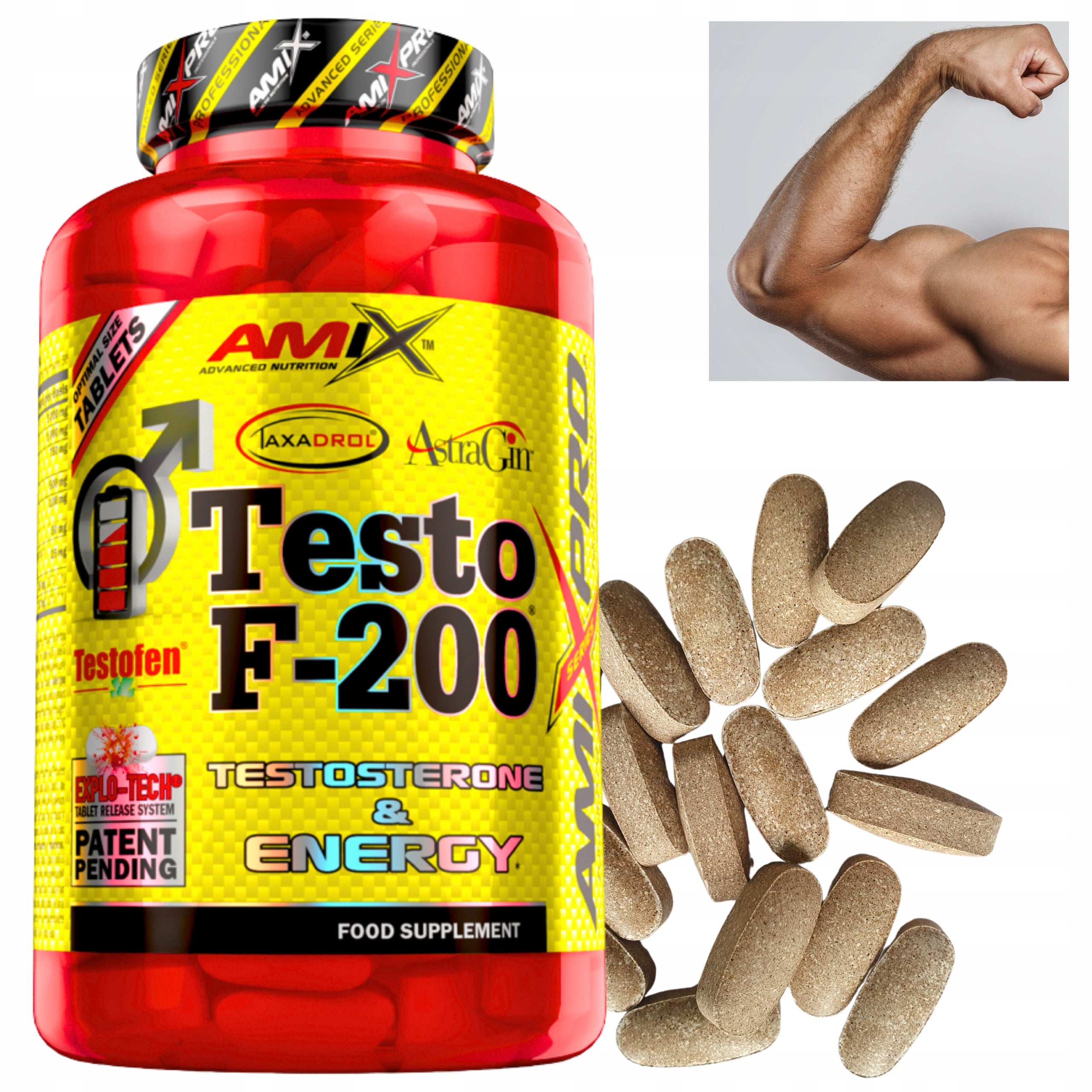 Testosterone Tablets Testo F-200 natural booster libido fenugreek daa