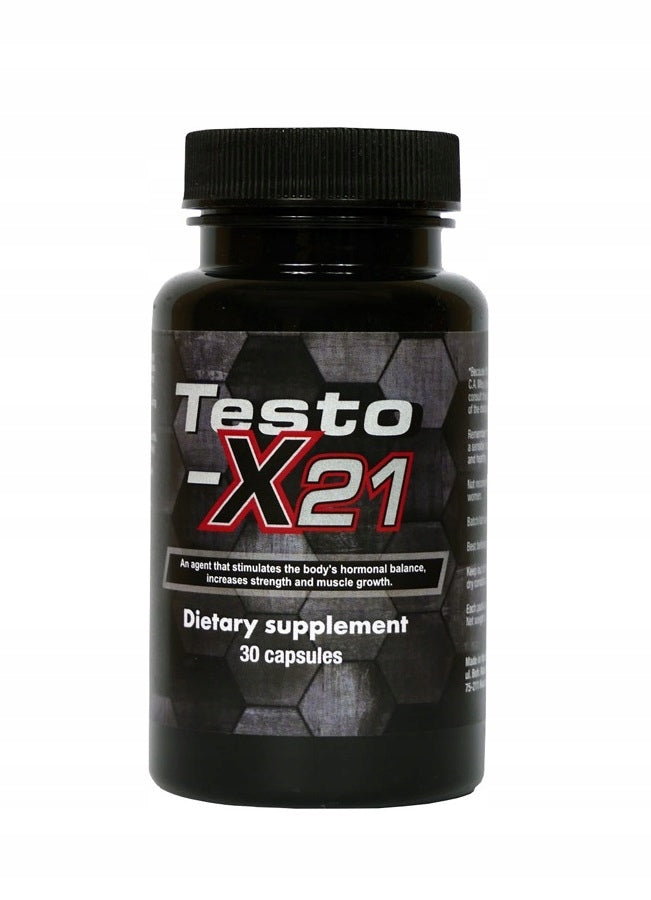 Testosterone Testo-x21 strong for mass sculpture strength beta sitosterol maca Packaging status original