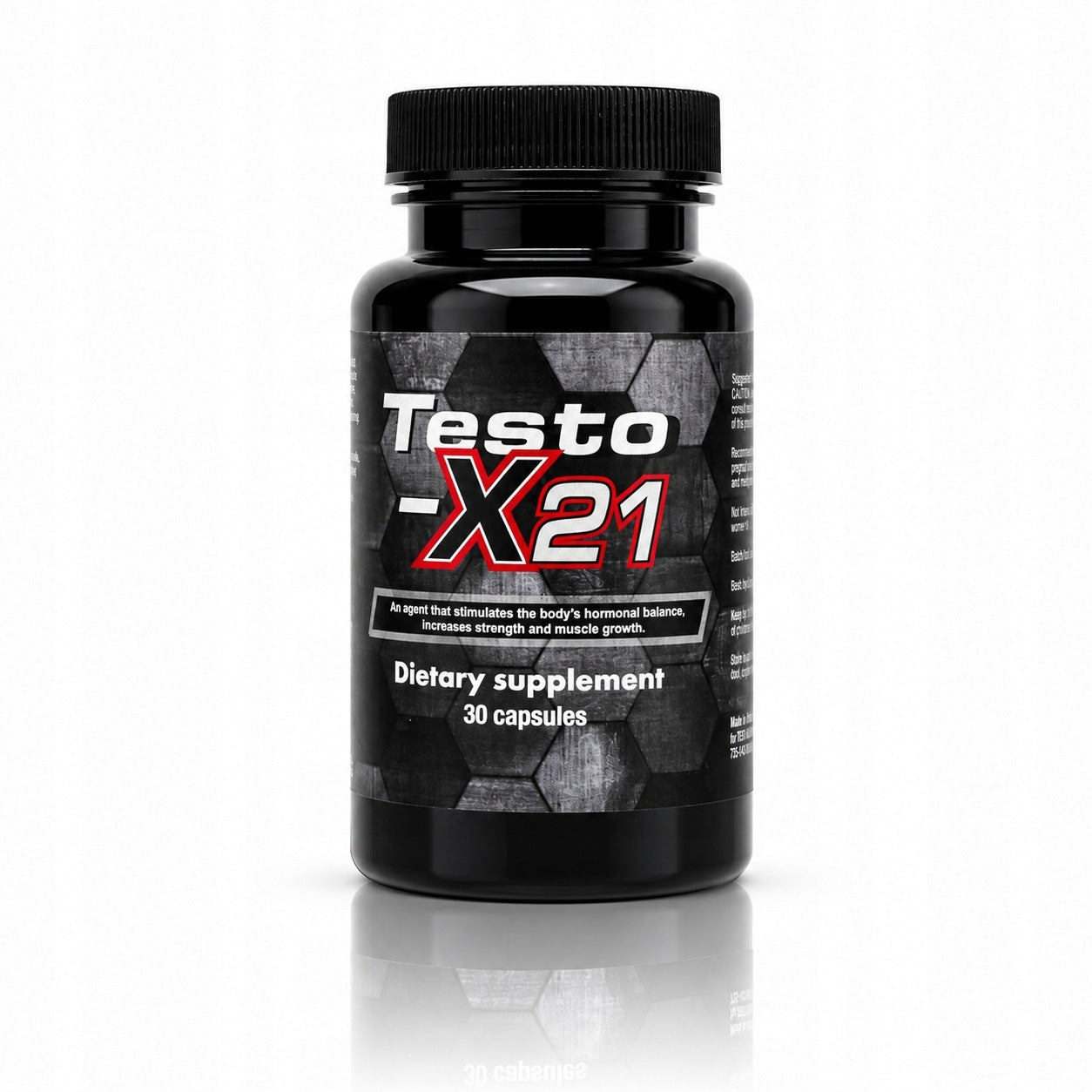 Testosterone Testo-x21 strong for mass sculpture strength beta sitosterol maca