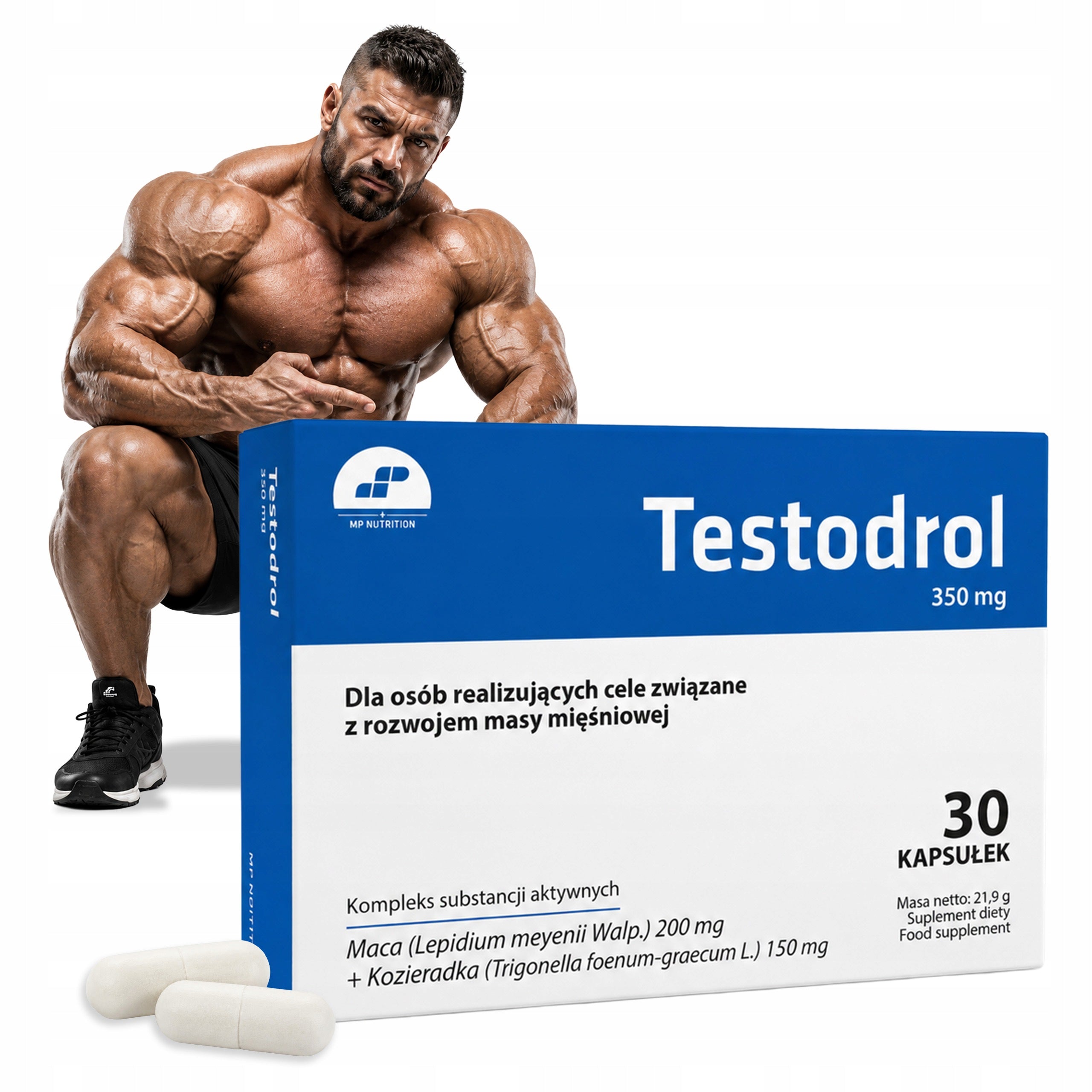 Testosterone Testodrol 30 Libido Potency Vitality Saponin MP Nutrition