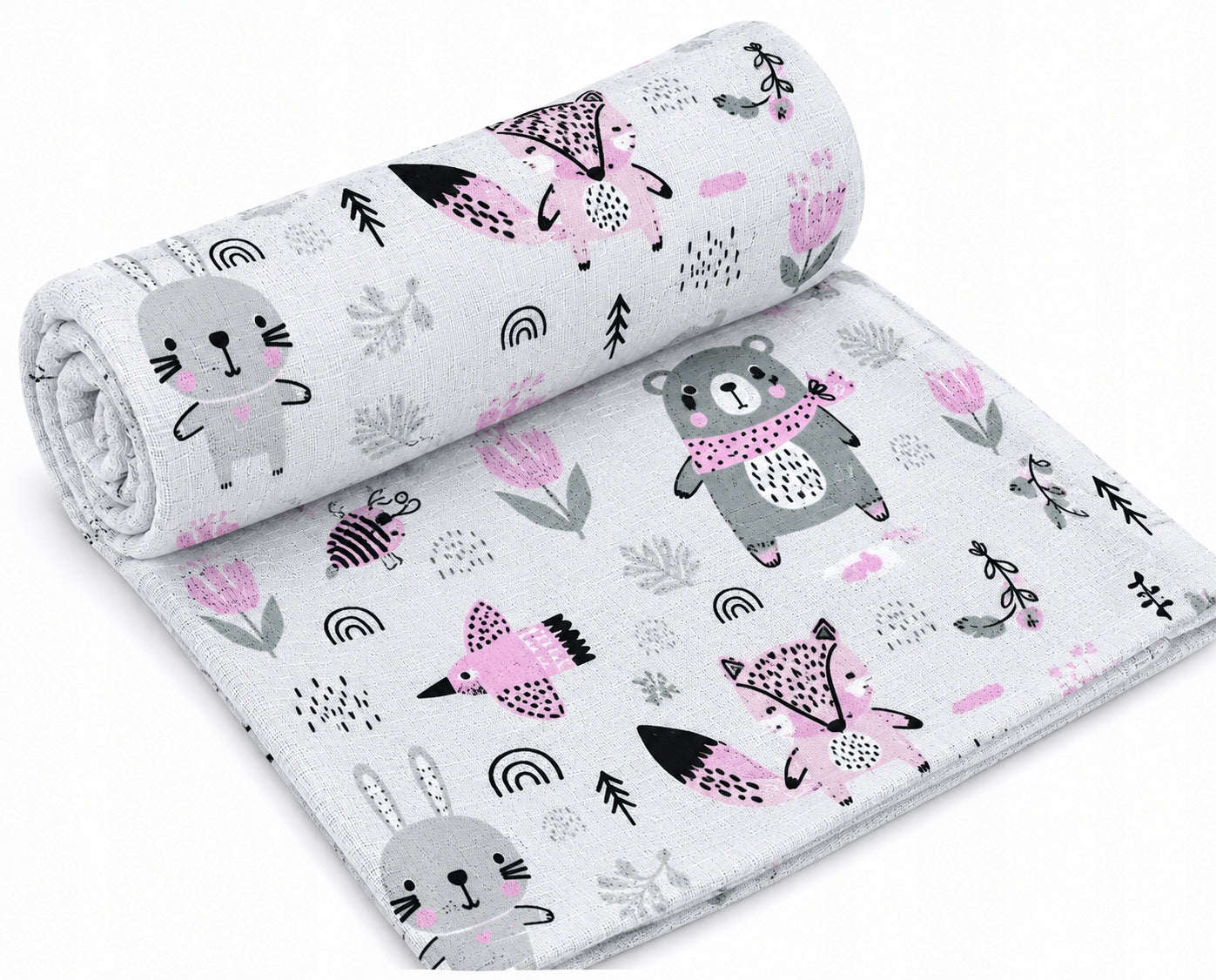 Tetra Diapers Tetra Diaper 60x80 Forest Pink Szymex