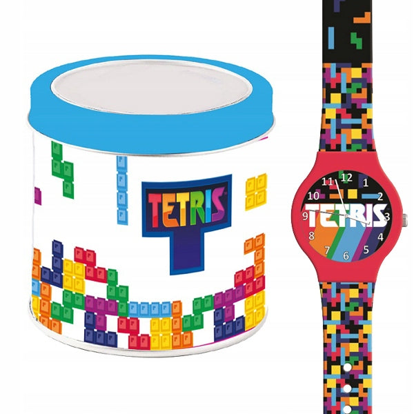 Tetris analog watch in a can 504044