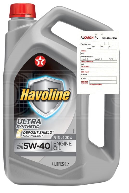 Texaco Havoline Ultra S 4 l 5W-40 Manufacturer code 801339MHE