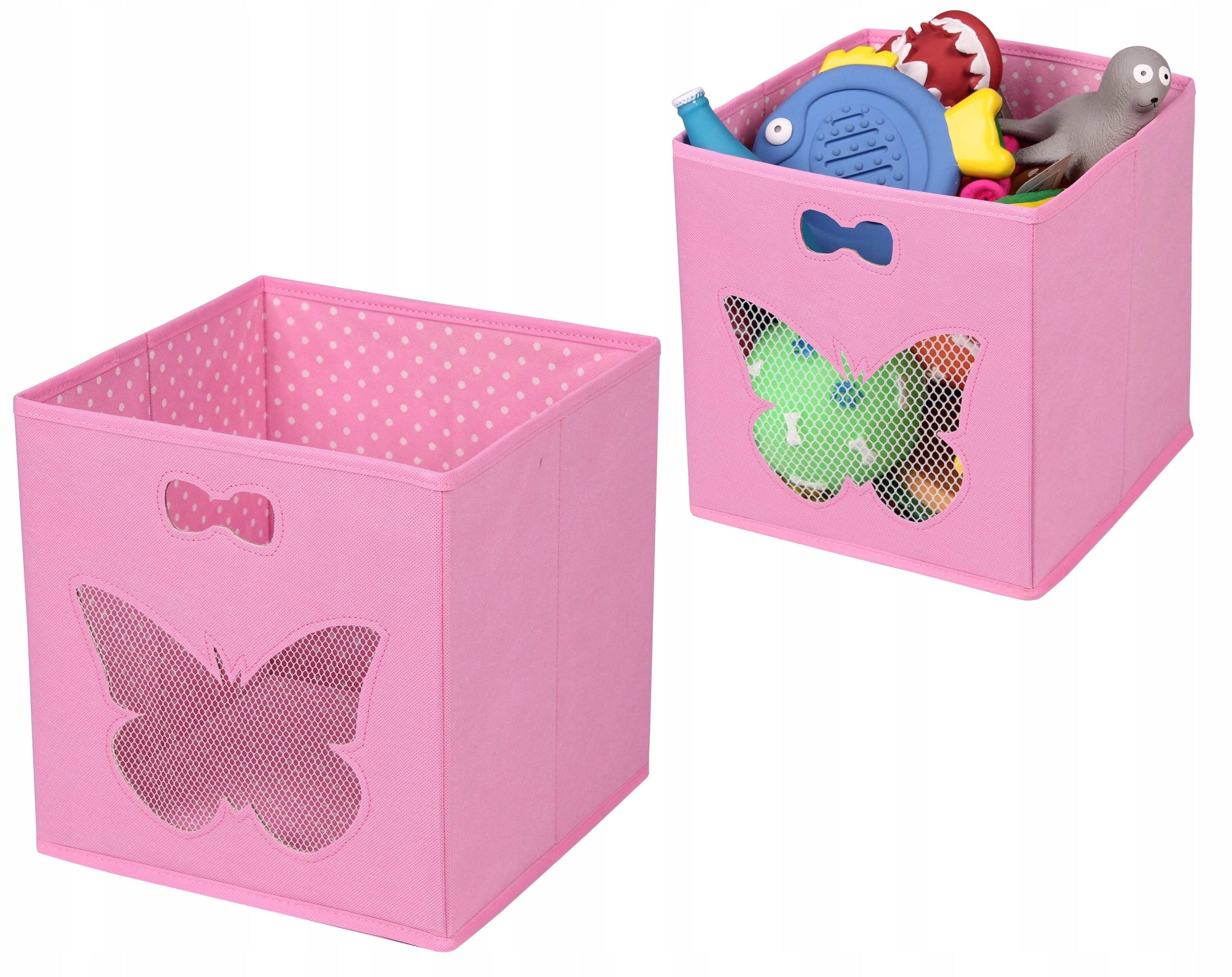Textile basket toy box material container for children's room