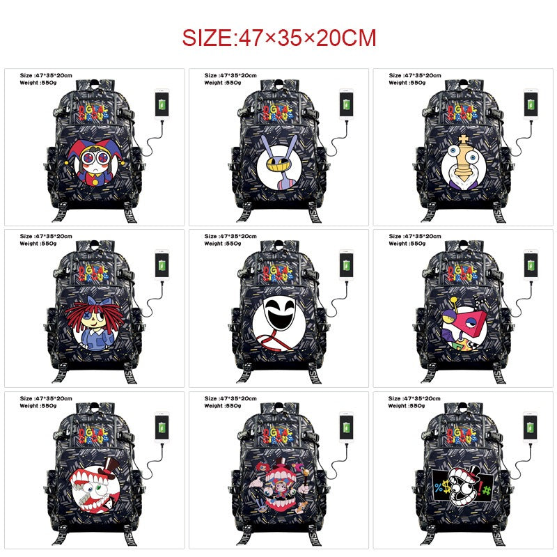 The Amazing Digital Circus Large Capacity Student School Bag Loading