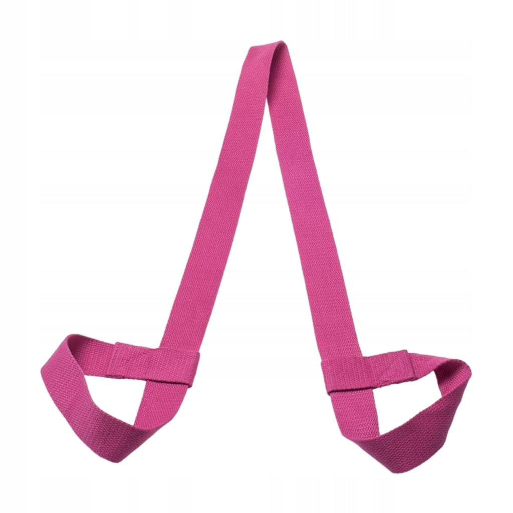 The Cotton Multifunctional Yoga Mat Strap Is Adjustable to Hold And Fushia
