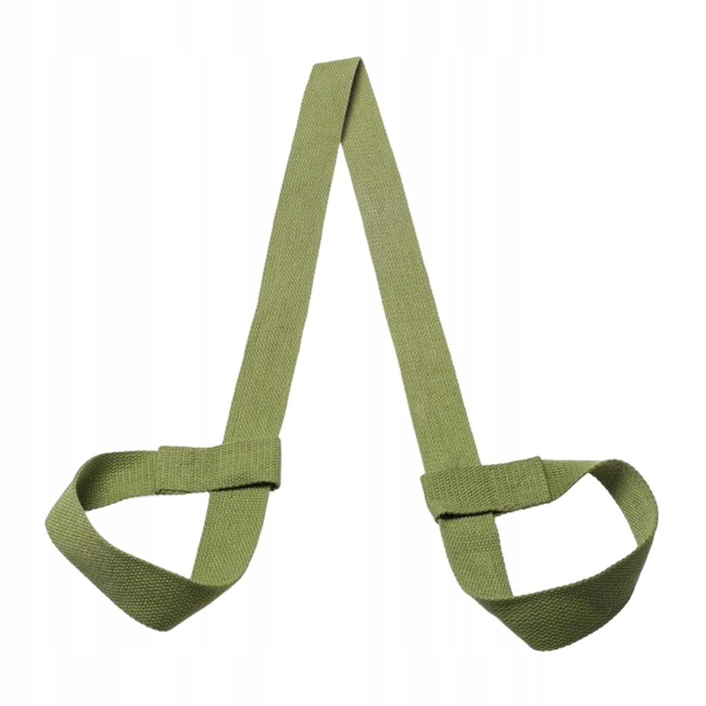 The Cotton Multifunctional Yoga Mat Strap Is Adjustable to Hold And Green