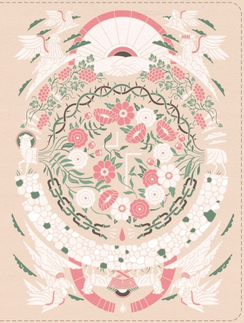 Jesus Bible Artist Edition, ESV, Leathersoft, Peach Floral, Thumb Indexed