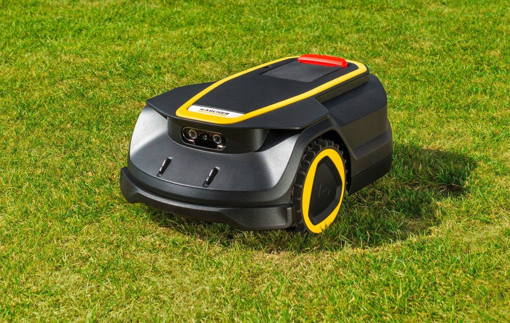 The KARCHER RCX 4 1.269-740.0 mowing robot Batteries included yes