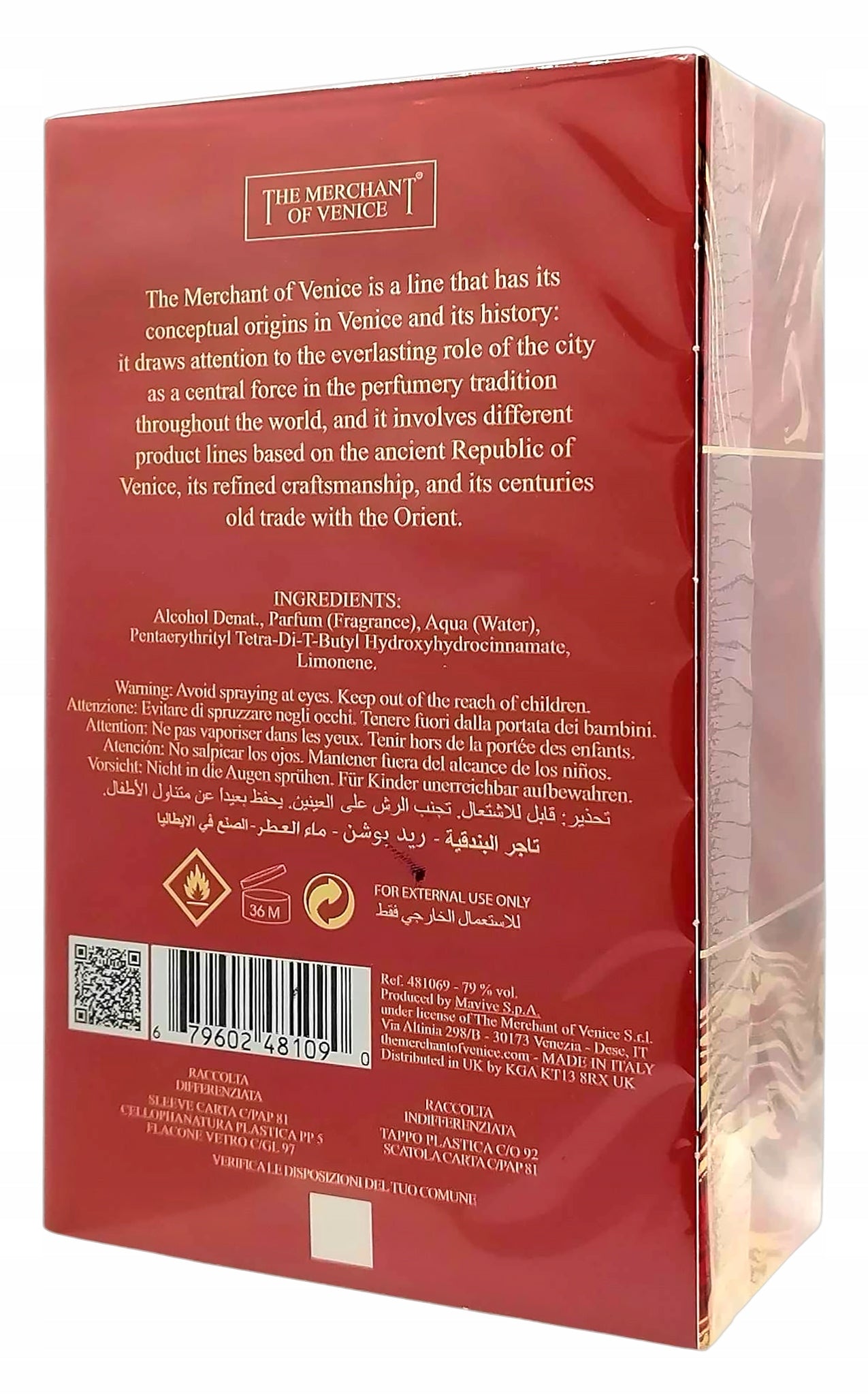 The Merchant of Venice Red Potion EDP 50ml Manufacturer code 679602481090