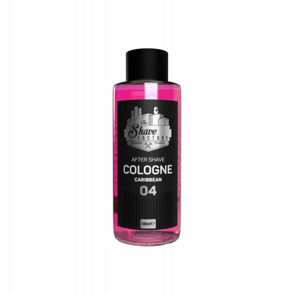 The Shave Factory Aftershave 500ml 04 Caribbean Glass Bottle