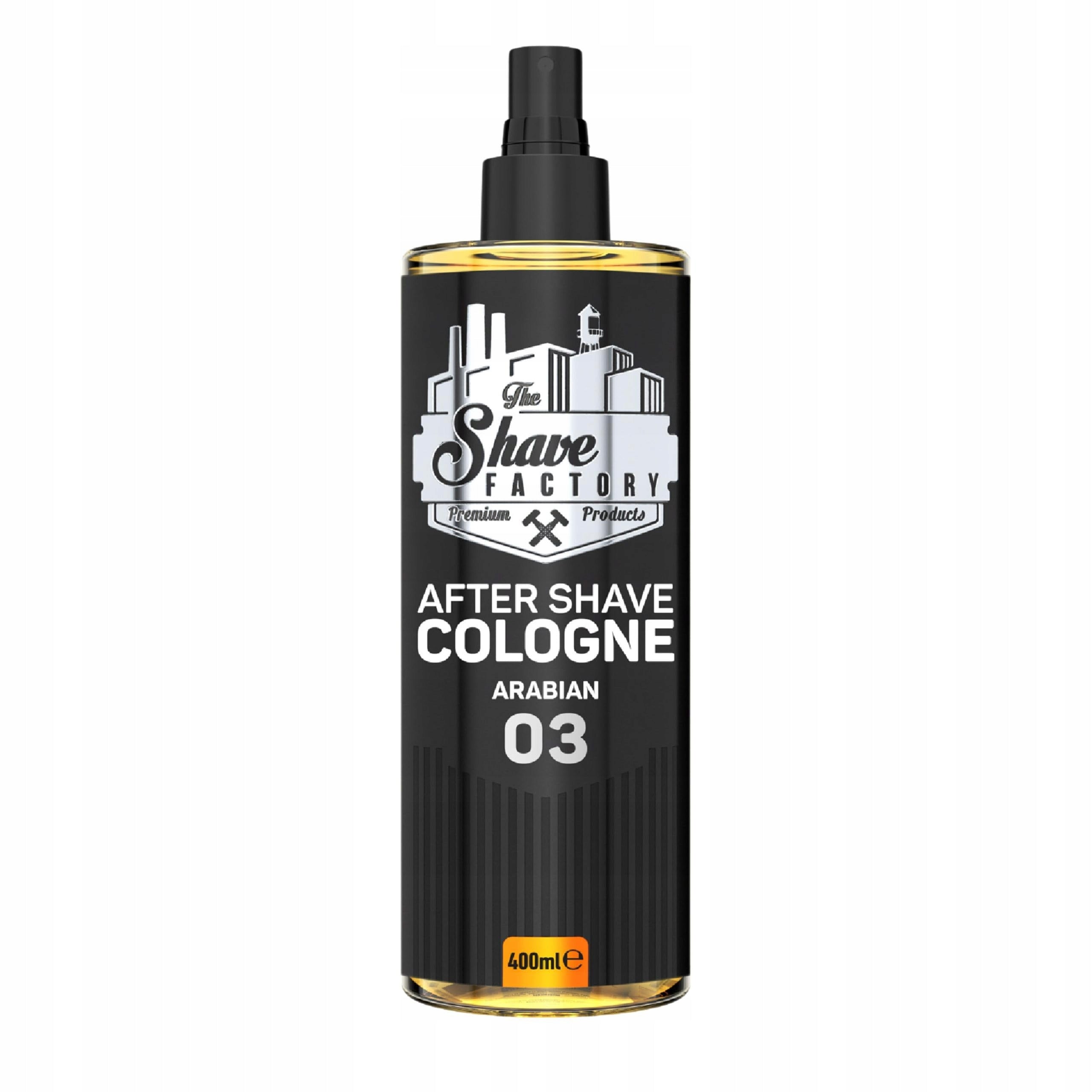 The Shave Factory Aftershave Cologne for Men - Arabian 400ml - Bold,