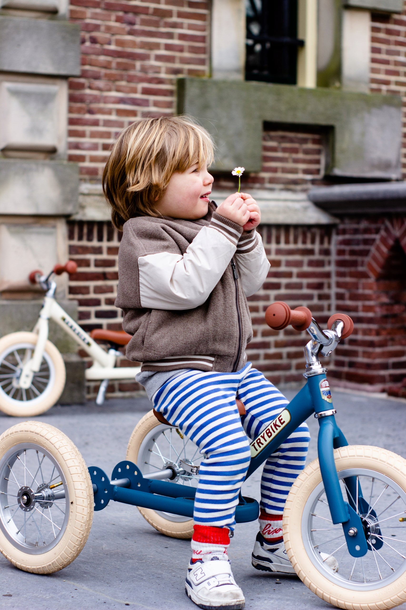 The first children's balance tricycle 2in1 - Trybike Blue15m+ Kid's age 18＋ months