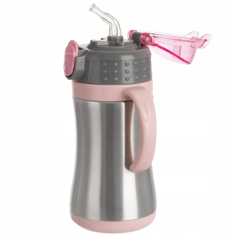 TheRMAL mug thermos water bottle with children's holders for hot cold drinks Color silver