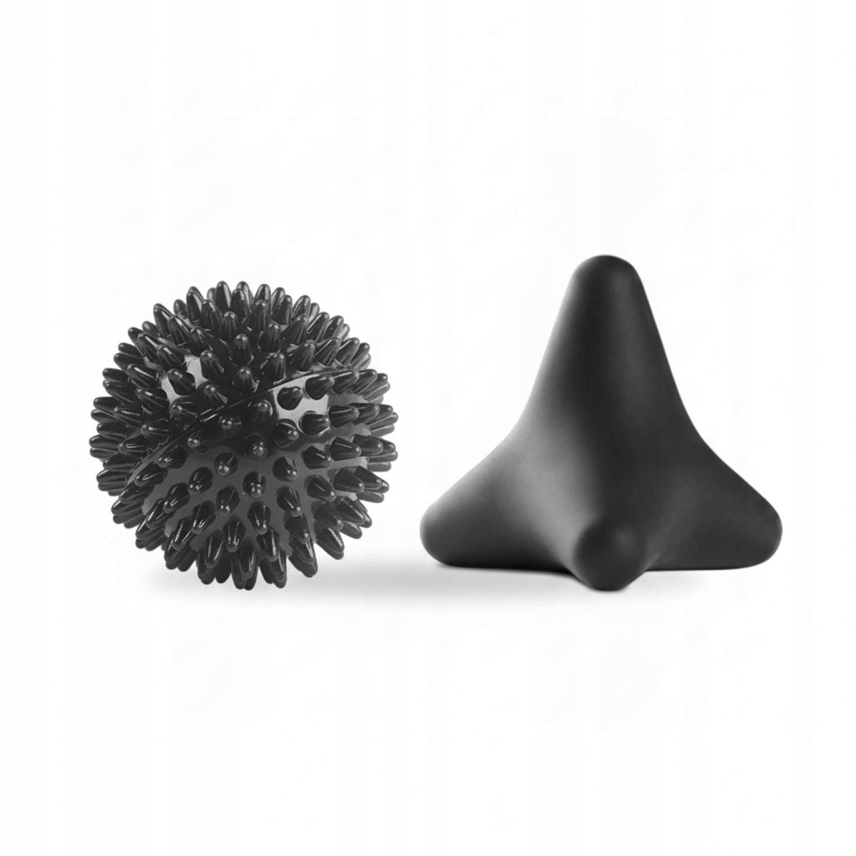 Therapy Massage Balls Spiky and Smooth Fascia Release Tools for Black a