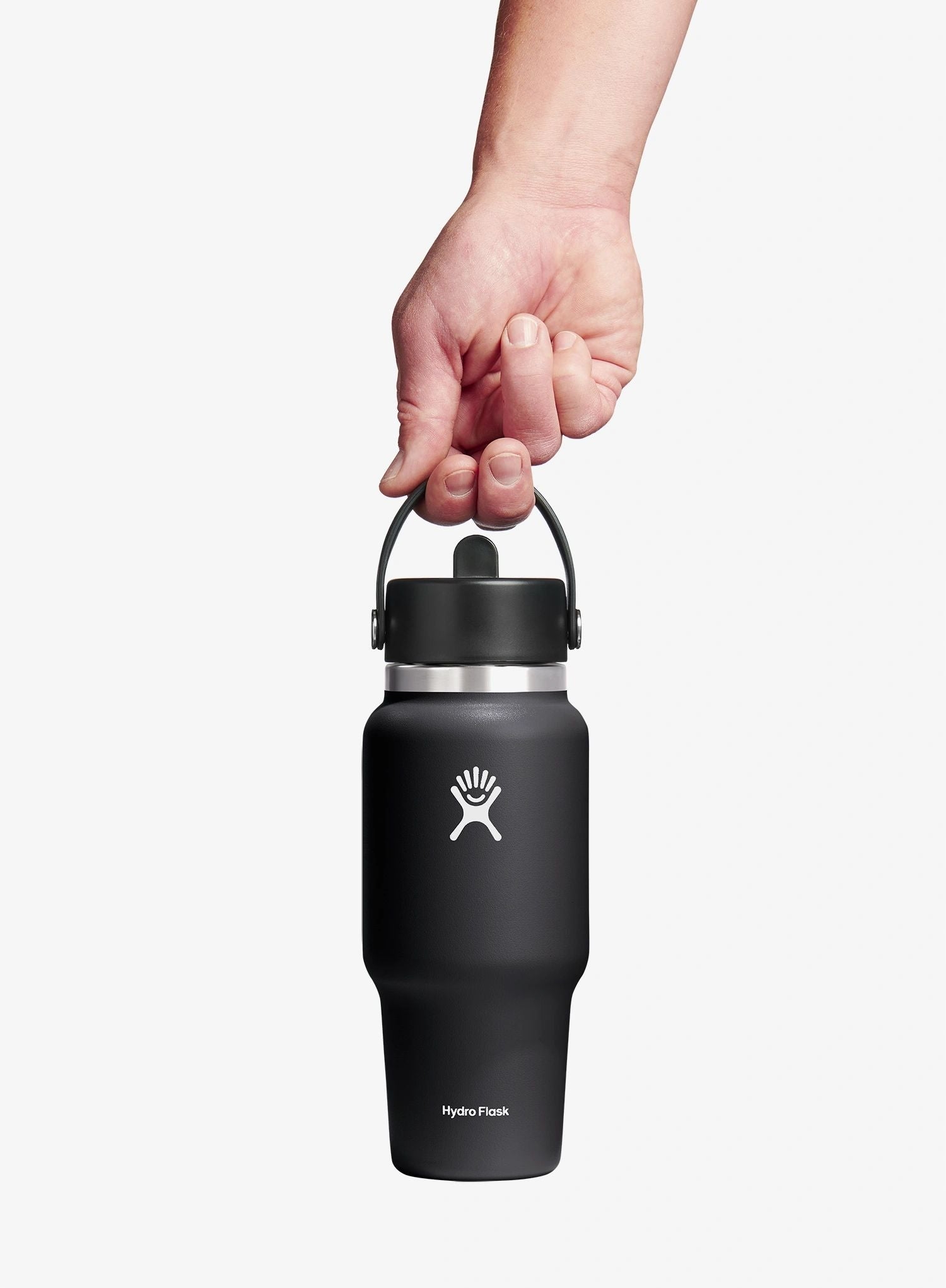 Thermal Bottle Hydro Flask 24 Oz Wide Flex Straw Travel Bottle (710 ml) Color black