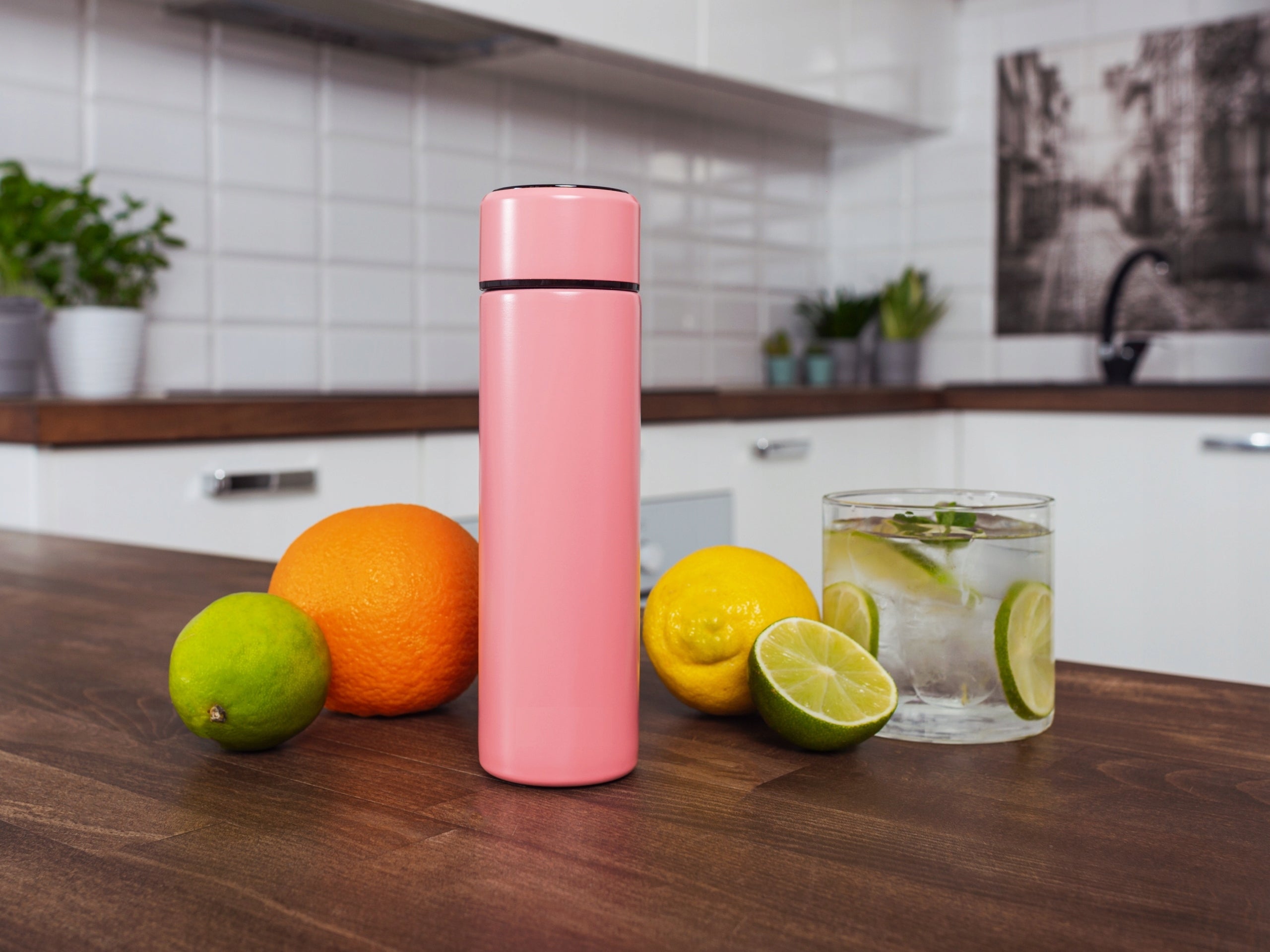 Thermal Bottle THERMOS LED SMART 280ml NOVEEN TB2116X PINK Brand N'oveen