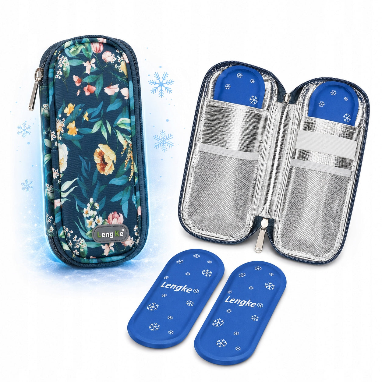 Thermal Cooling Bag for Insulin Medicines + 2 Cartridges