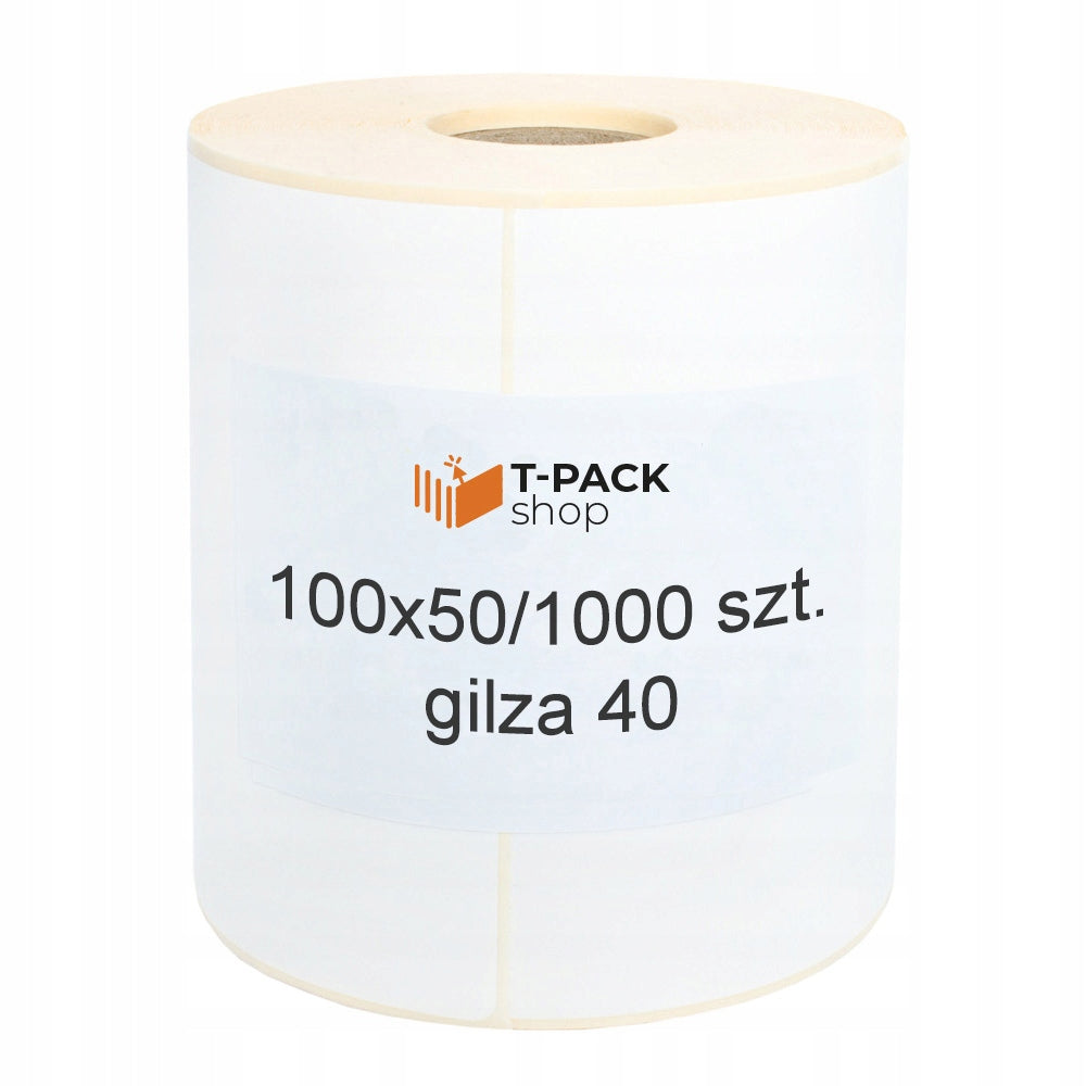 Thermal Labels 100x50 1000pcs 40mm White