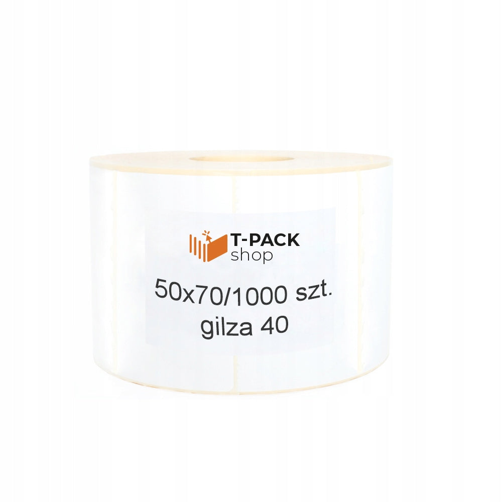 Thermal Labels 50x70 1000pcs 40mm White
