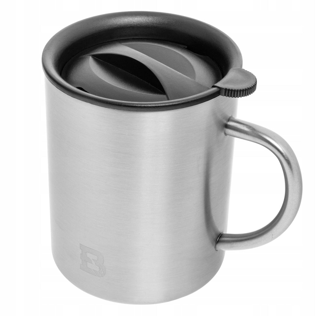 Thermal Mug Tourist Thermos Badger Outdoor Steel Boy 400 ml - Silver