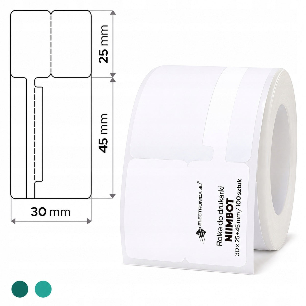 Thermal Transfer Self-Adhesive Labels Niimbot M2 M3 30x25