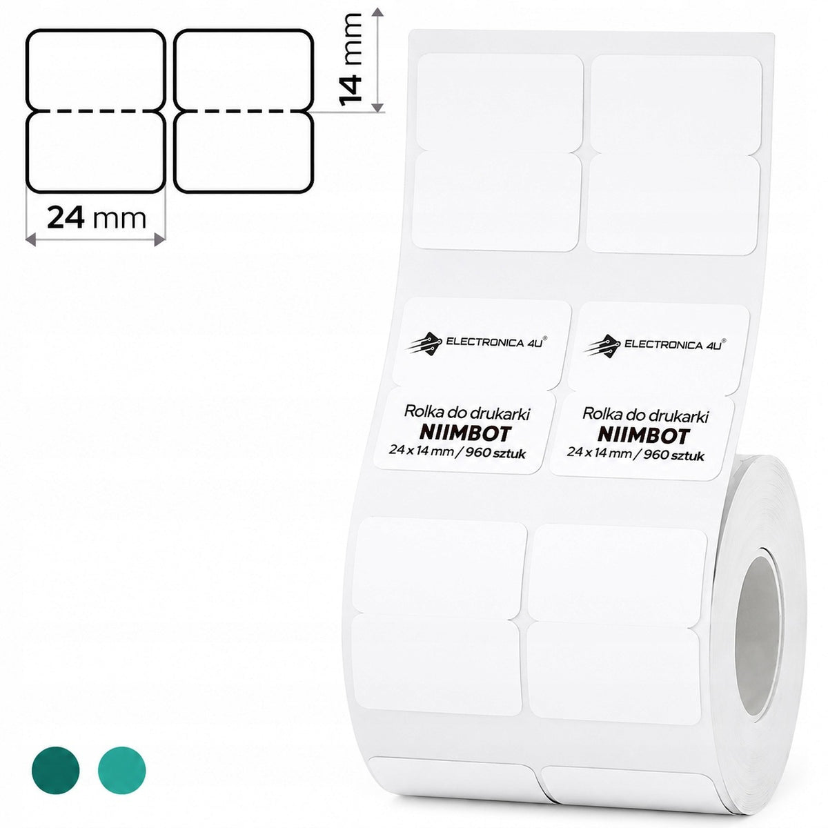 Thermal Transfer Self Adhesive Labels for Niimbot M2 M3 24x14