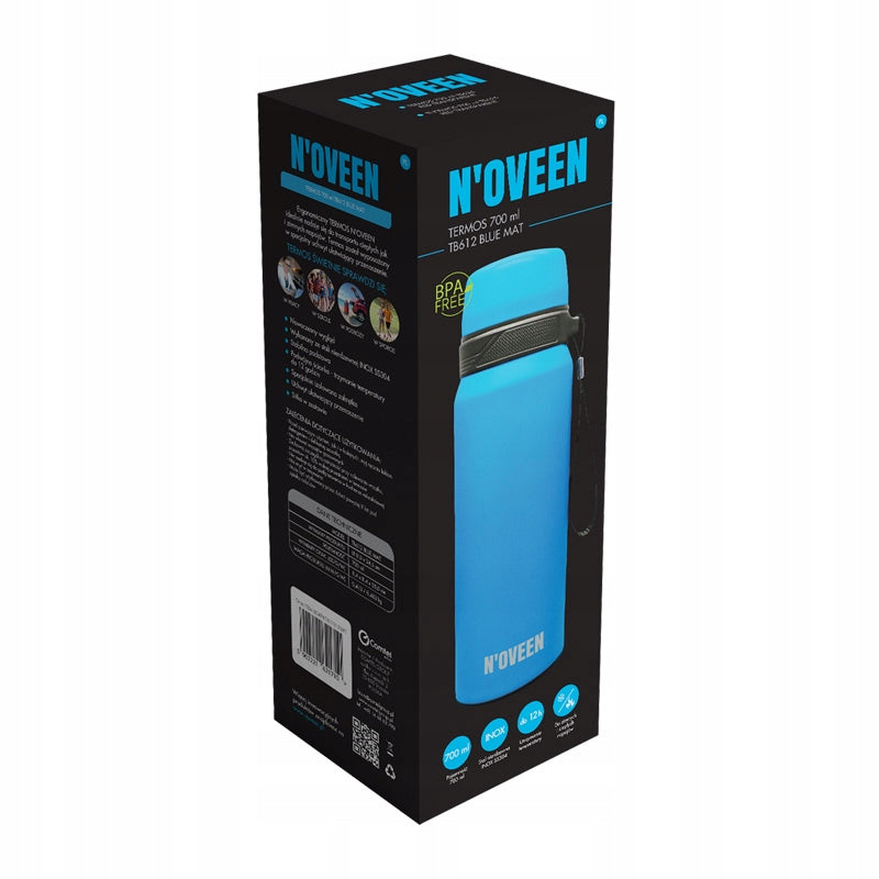 Thermal bottle 700ml N'Oveen TB612 sealed steel thermos blue Manufacturer code TB612