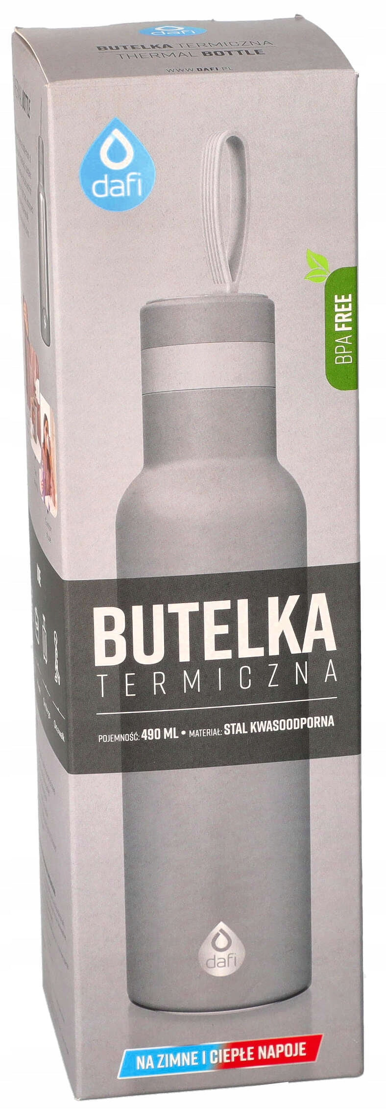 Thermal bottle Dafi EASY stainless steel 490 ml grey | Thermos Color gray
