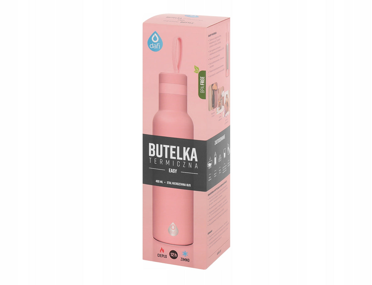 Thermal bottle Dafi thermos 490ml - pink Product height 5 cm
