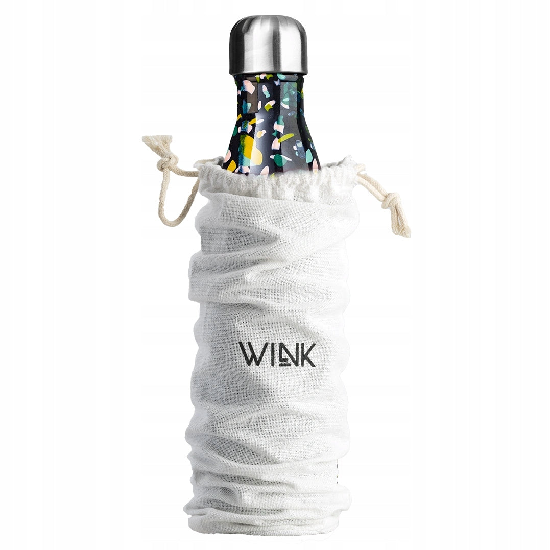 Thermal bottle WINK TERRAZZO, BPA free Color black
