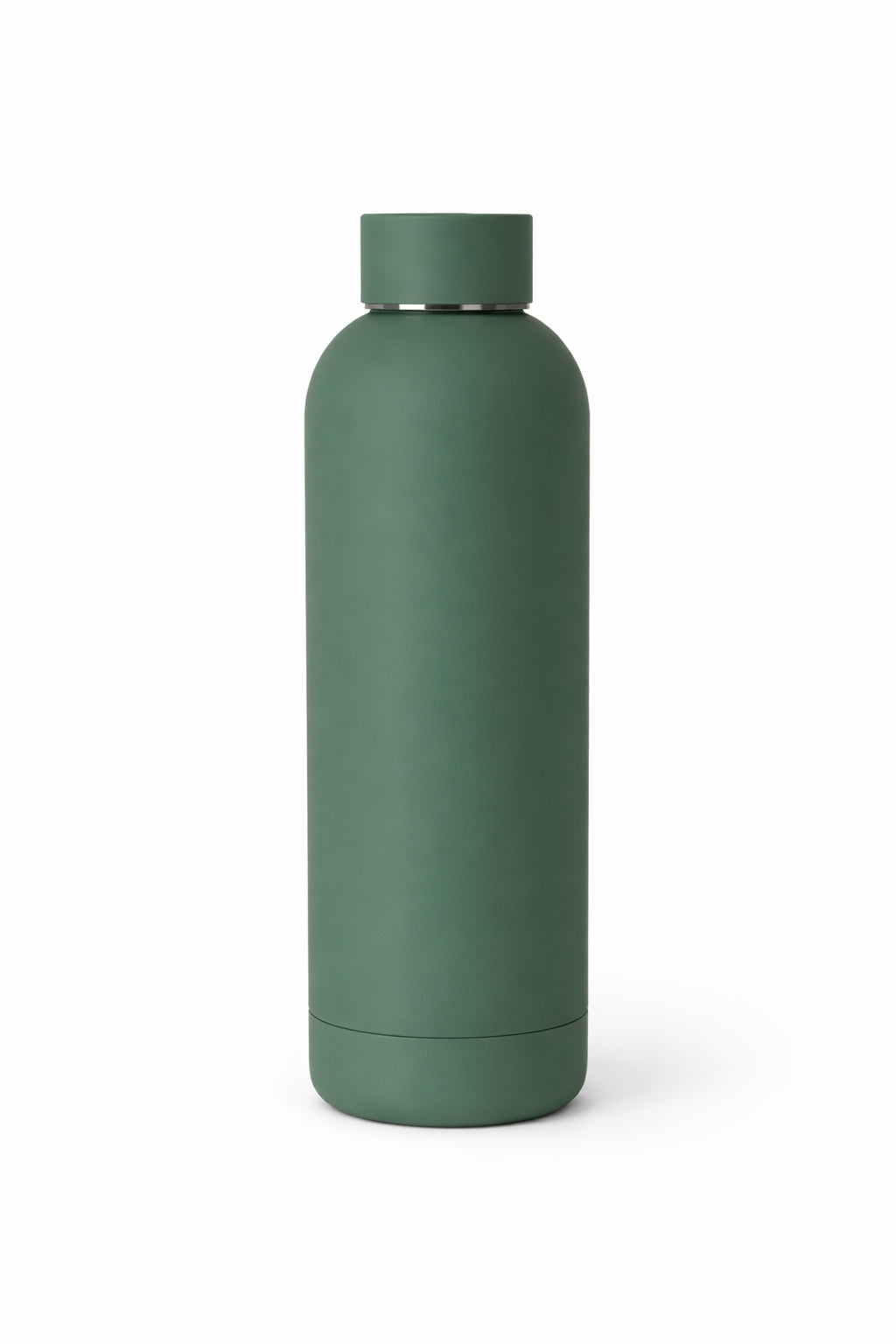 Thermal bottle steel 500 ml for hot and cold drinks dark green
