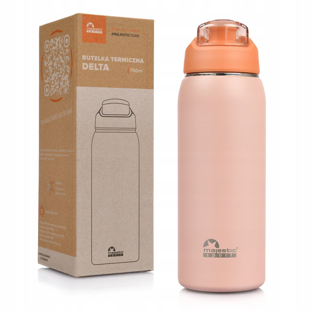 Thermal bottle, thermos, steel bottle Majestic Sport DELTA, 750 ml