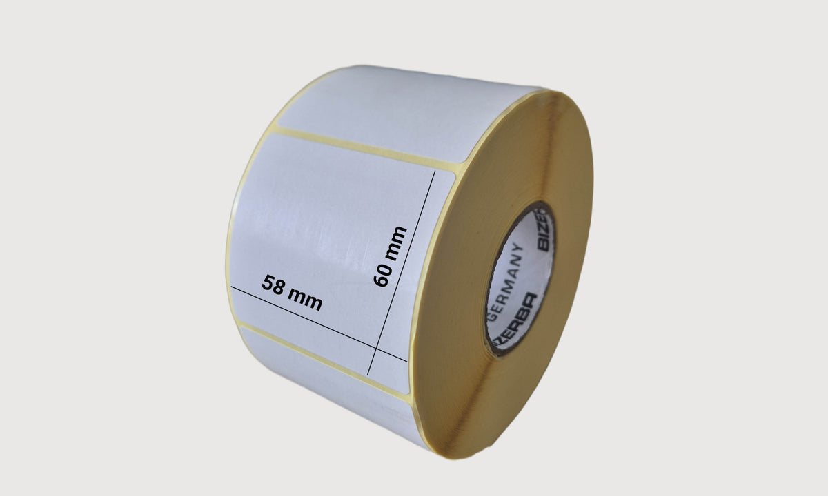 Thermal label 58mm x 60mm - 1 roll
