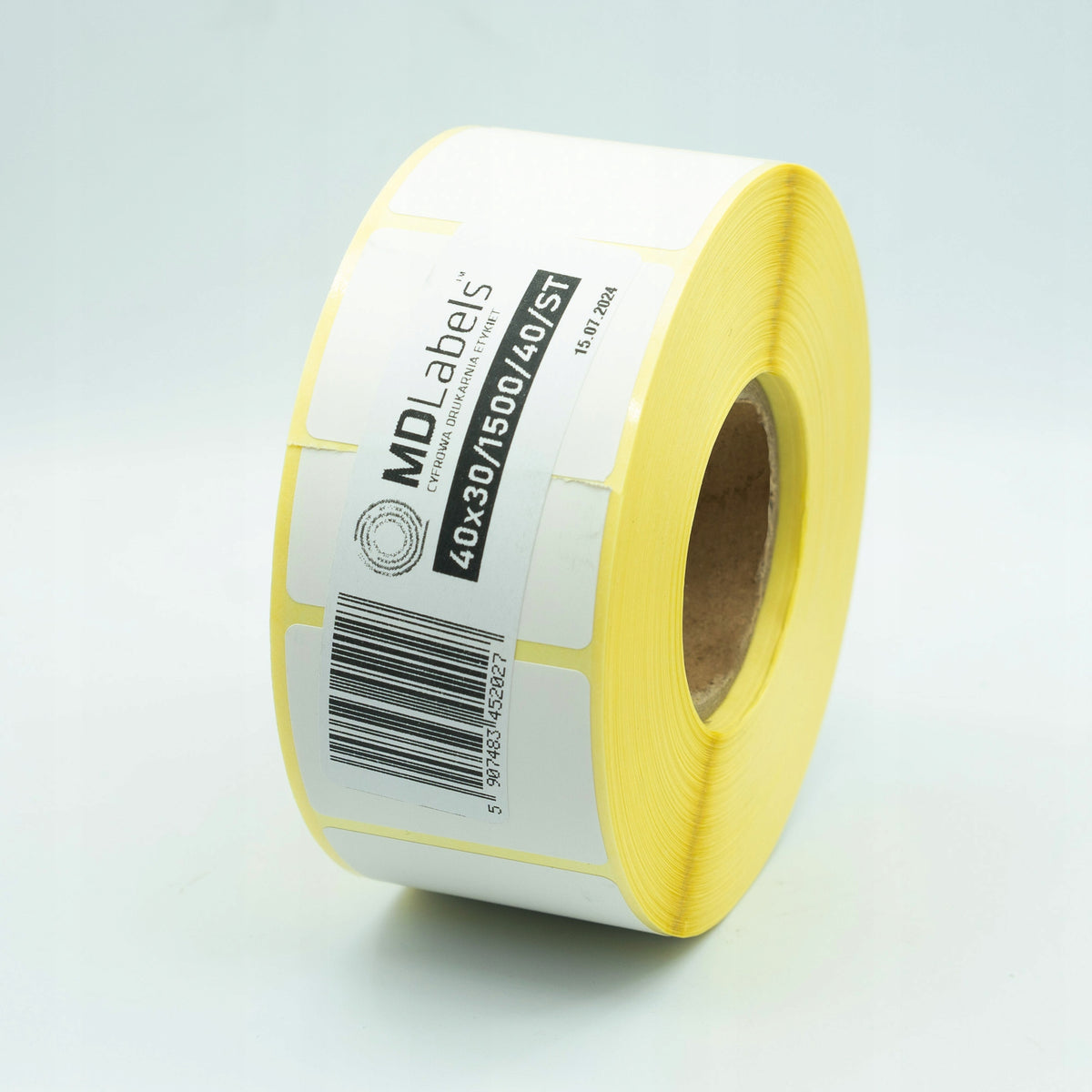 Thermal labels 40x30mm 1500pcs Brand MD Labels