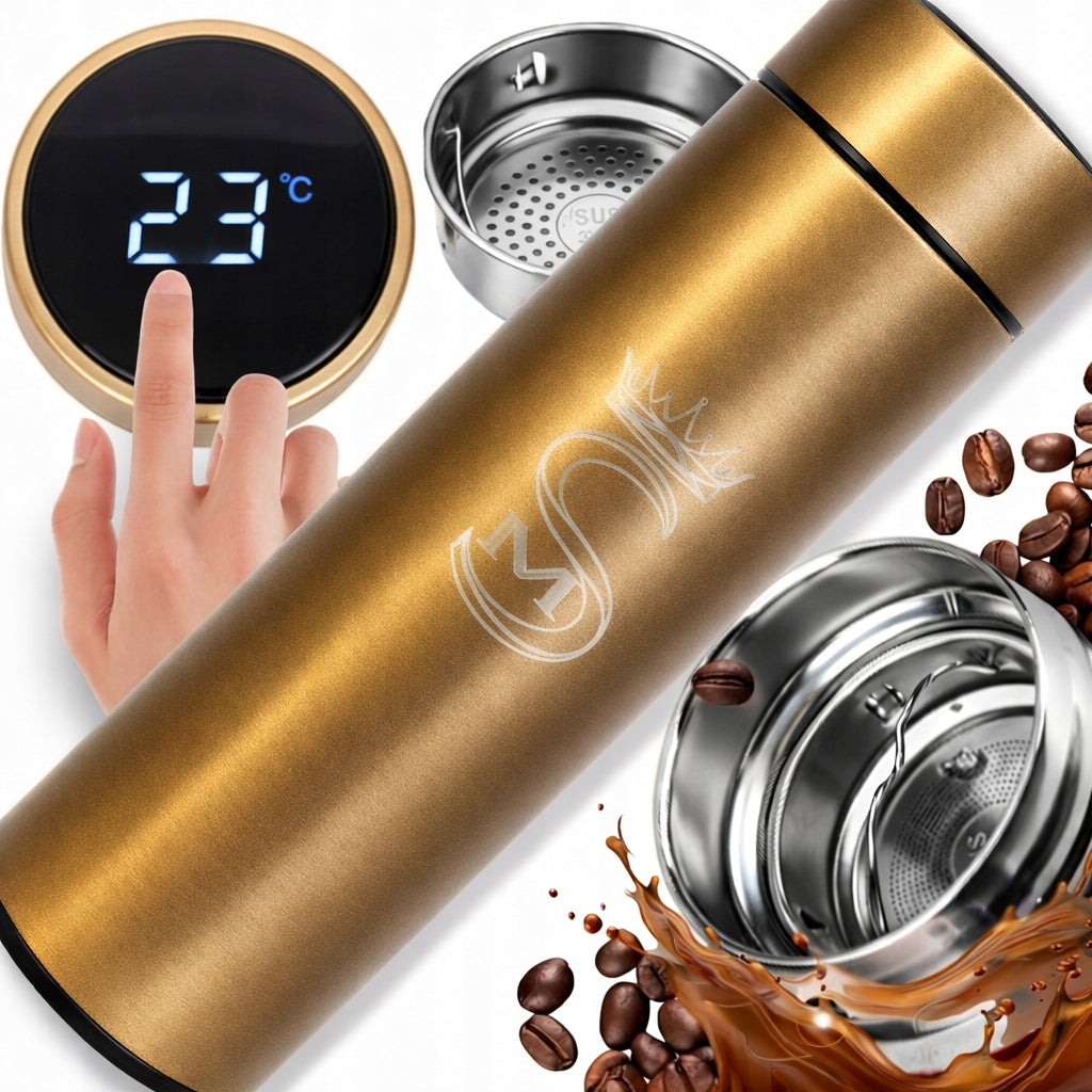 Thermal mug tea thermos 500 ml LCD display sealed