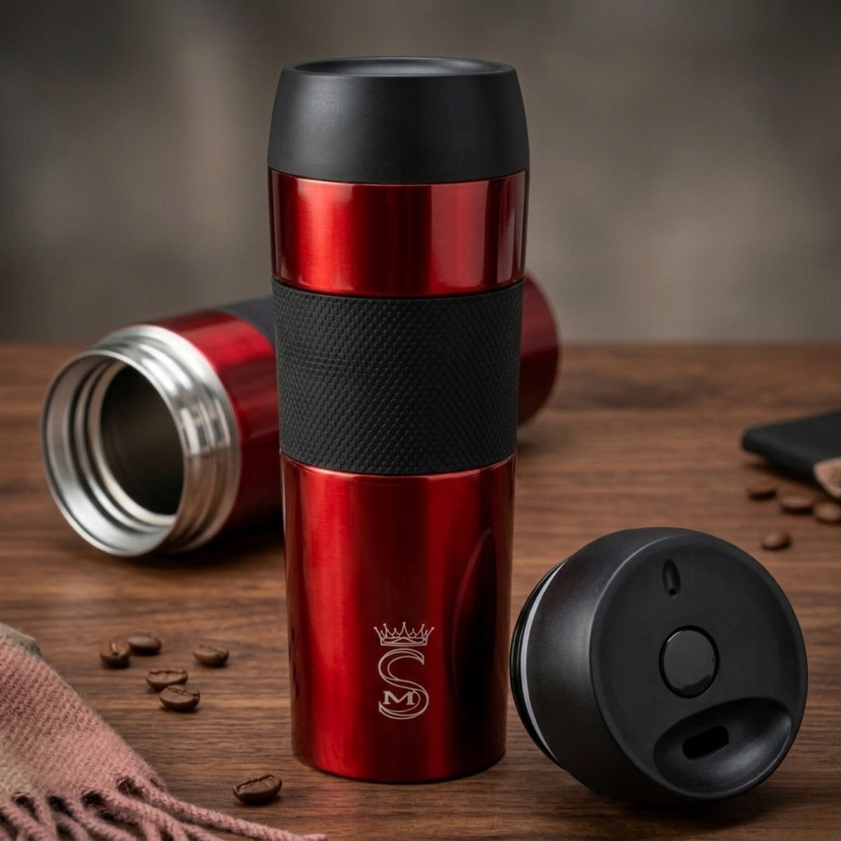 Thermal mug tourist thermos vacuum sealed steel 450 ml Packaging status original