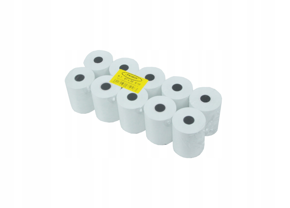 Thermal rollers 57mm x 30m (10pcs) BPA FREE