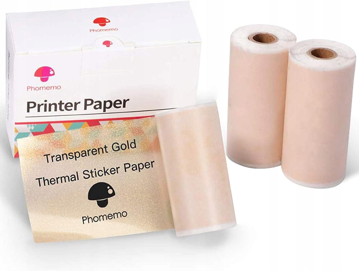 Thermal self-adhesive paper for Phomemo M02 M02Pro M03AS M04S M04AS roll