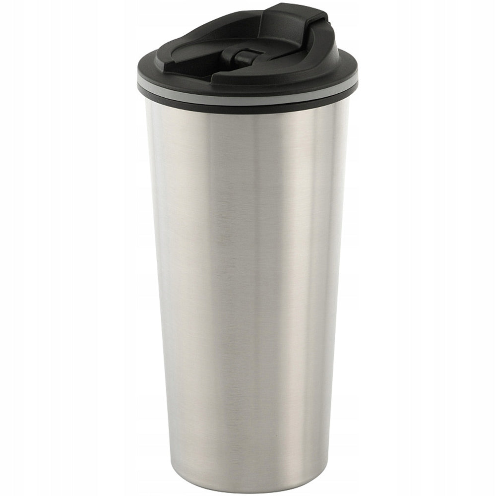 Thermo Mug with lid and valve 450 ml M-Tac Stainless Steel Silver Color silver