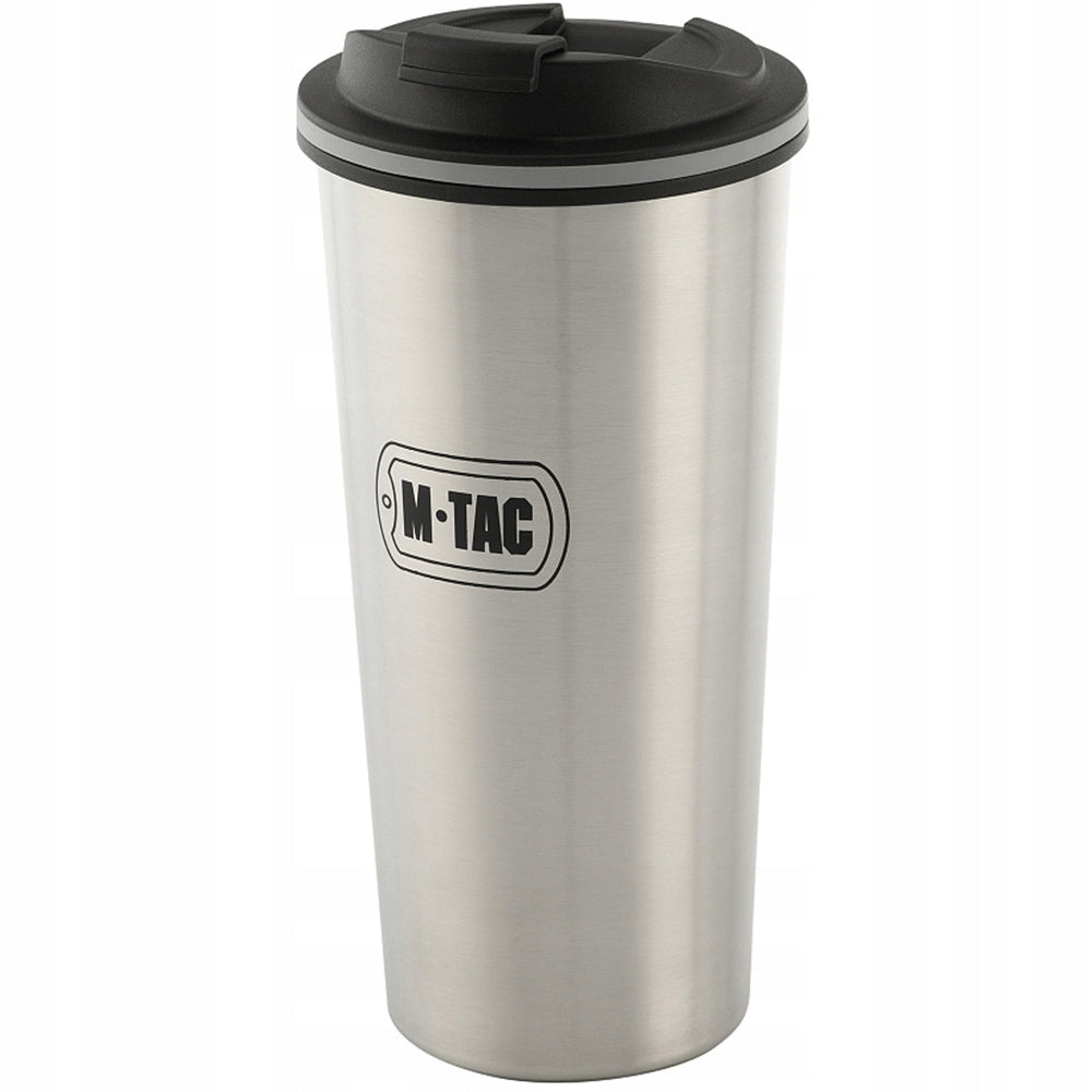 Thermo Mug with lid and valve 450 ml M-Tac Stainless Steel Silver