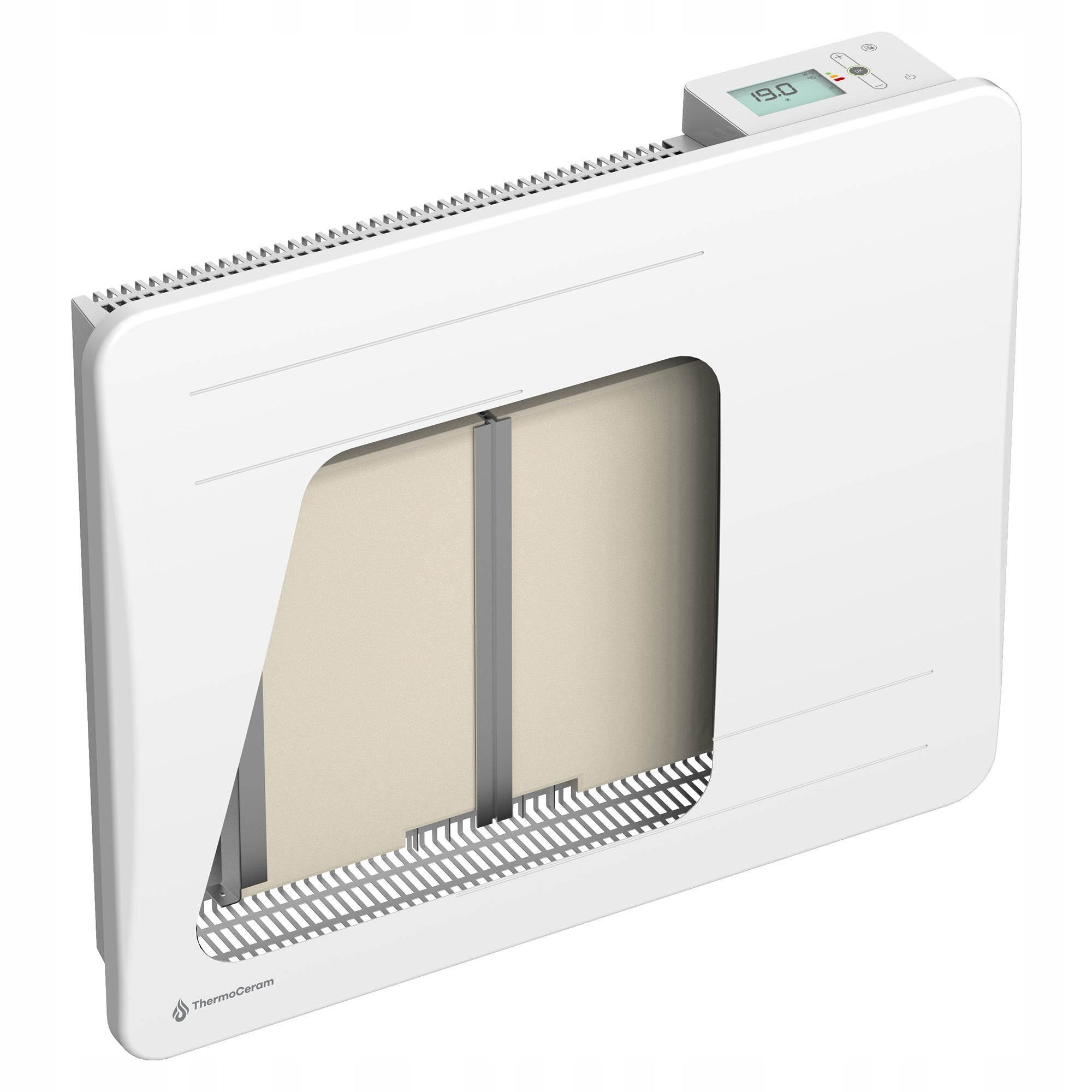 Thermoceram Alice connected Ceramic heater 1000W White Manufacturer code TCPL-MO2000H-W