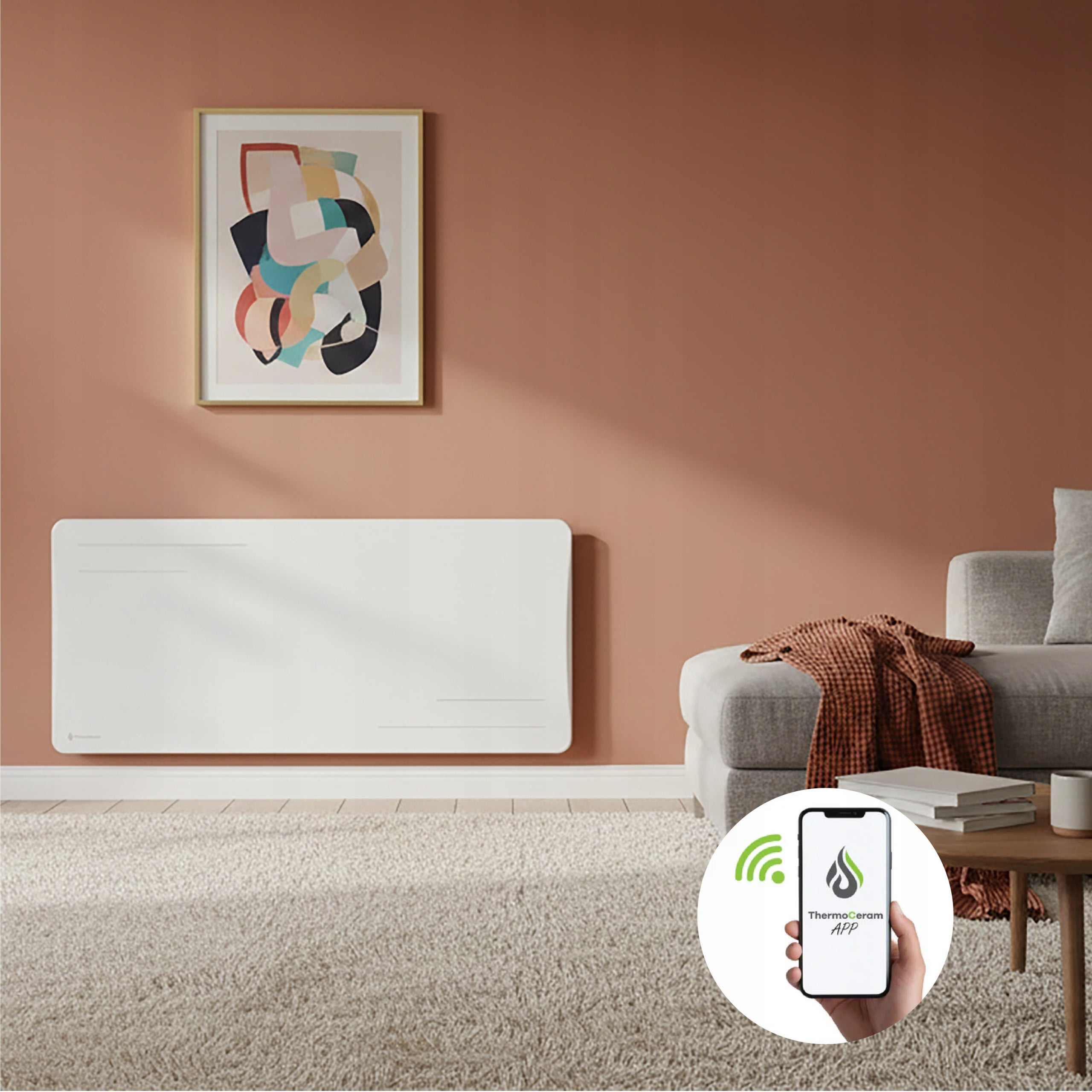 Thermoceram Alice connected Ceramic heater 2000W White Packaging status original