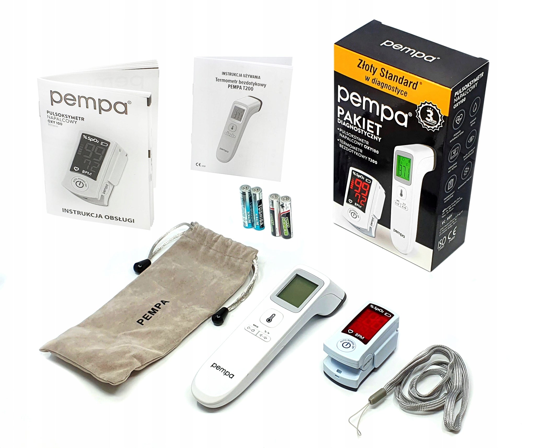 Thermometer Pempa non-contact T200 + OXY100