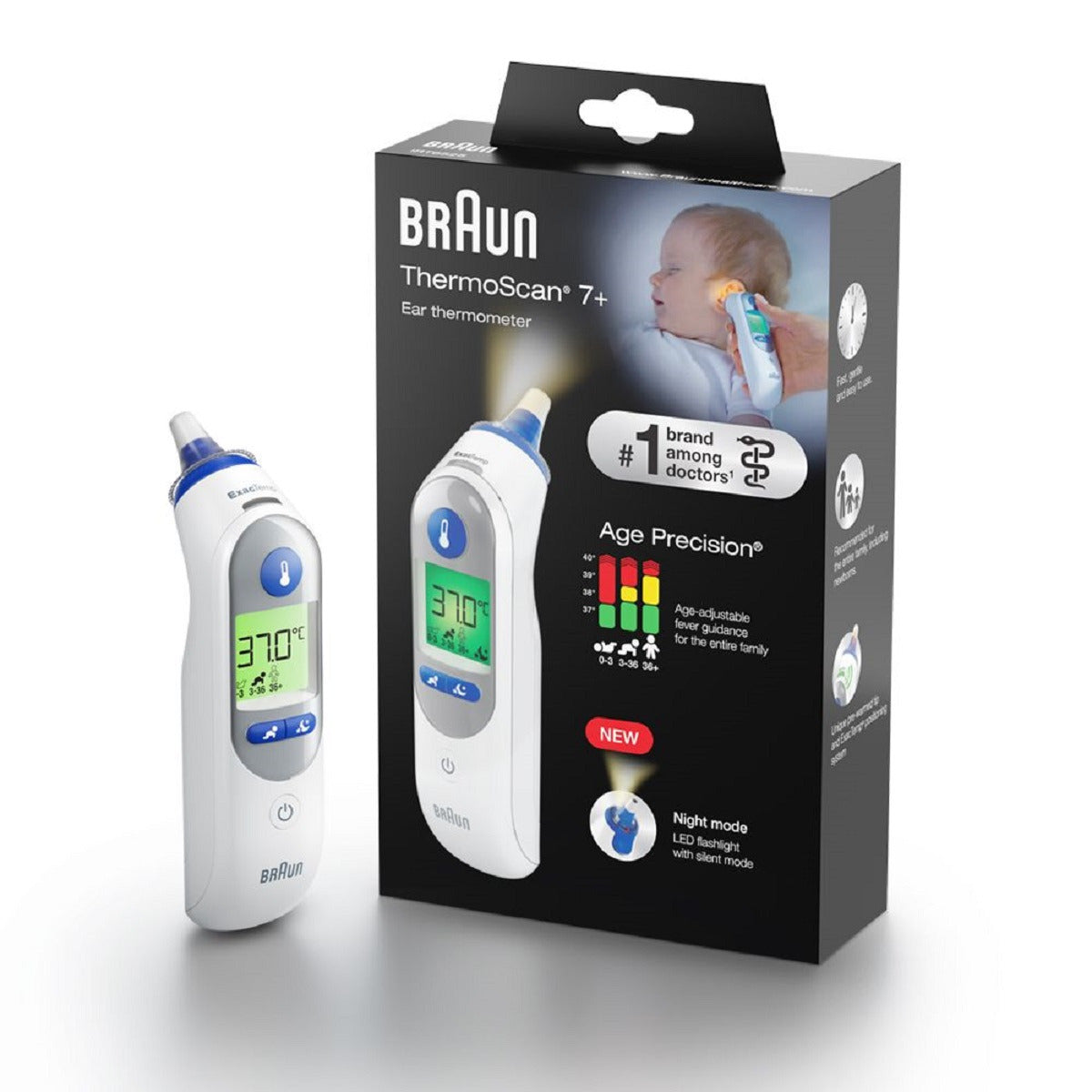 Thermometer for Ear BRAUN Thermoscan 7+ IRT6525